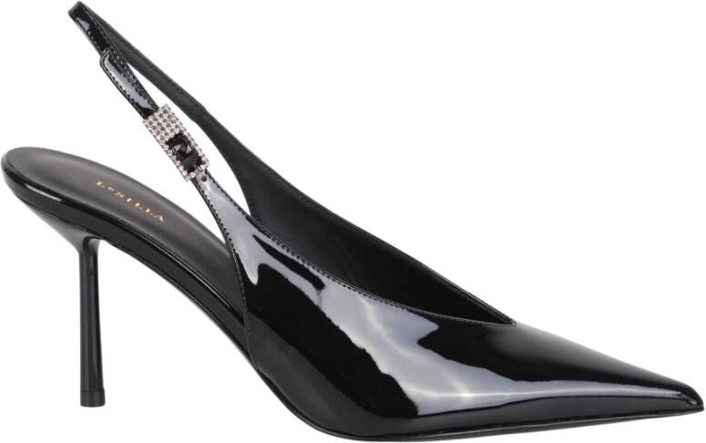 Le Silla Patentleren pumps met slingback-band Black Dames