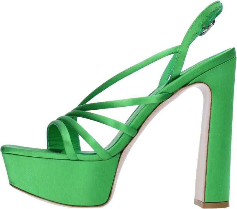 Le Silla Sandalen Groen Green Dames