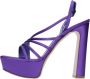 Le Silla Sandalen Paars Purple Dames - Thumbnail 1