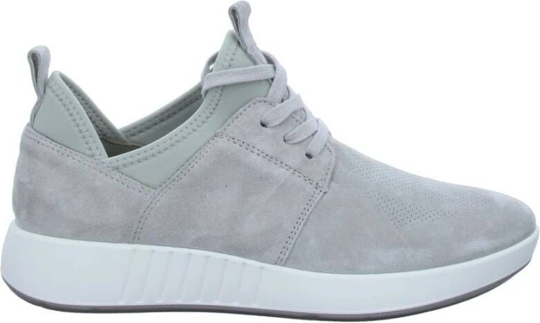 Legero Velours Veterschoenen Gray Dames