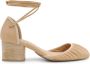 Lemaire Geborduurde leren ballerina pumps Beige Dames - Thumbnail 1