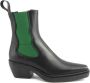 Lemaré Zwart Groene Western Stijl Laarzen Black Dames - Thumbnail 4