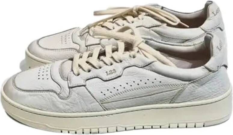 Lemargo Stijlvolle Witte Hirschleder Sneaker White Heren