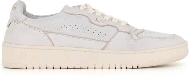 Lemargo Witte Leren Sneakers White Heren