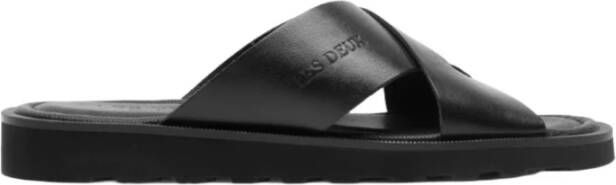 Les Deux Larry Leren Sandalen Black Heren