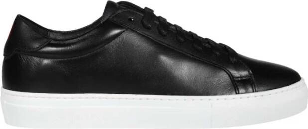 Les Deux Leren lage sneakers Black Heren