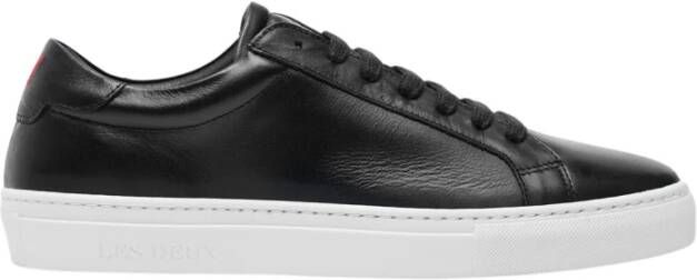 Les Deux Theodor Leren Sneakers Black Heren