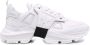 Les Hommes Witte Leren Sneakers met Nylon Detail White Heren - Thumbnail 1