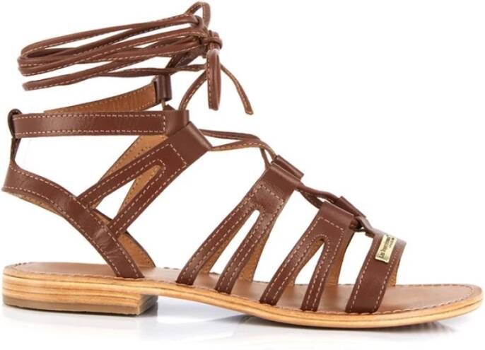 Les Tropeziennes Bruine Leren Sandalen Hercule Model Brown Dames