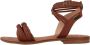 Les Tropeziennes Comfort Gesp Platte Sandalen Brown Dames - Thumbnail 2