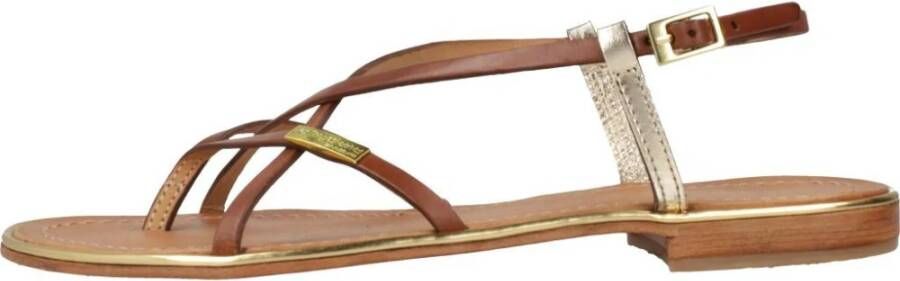 Les Tropeziennes Platte Sandalen met Bandjes Brown Dames - Foto 1