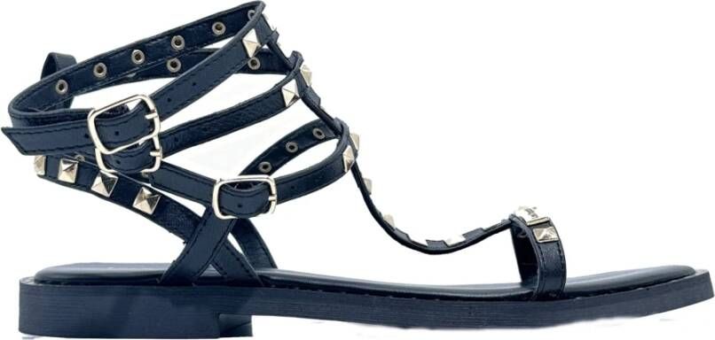 Les Tropeziennes Zwarte Sandalen Hapylou Model Black Dames