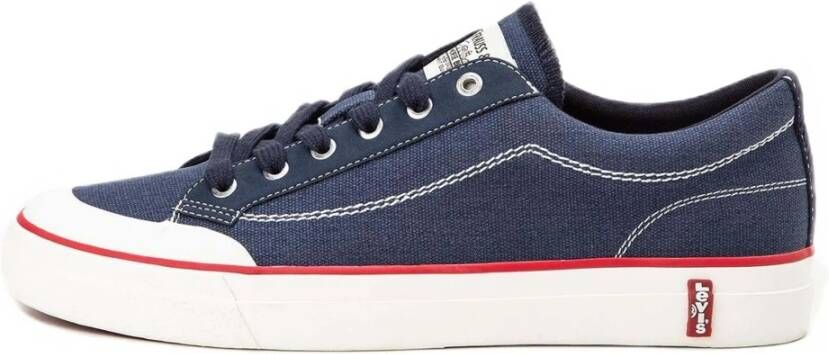 Levi's Sneakers LS2 met contrastnaden vrijetijdsschoen halfhoge schoen veterschoen