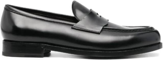 Lidfort College Mocassin in zwart leer Black Heren