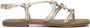 Lina Locchi Sandalen Dames Damesschoenen Leer Blokhak hoogte L1285 Goud - Thumbnail 3