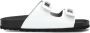 Lina Locchi Witte Leren 2 Band Slippers White Dames - Thumbnail 1