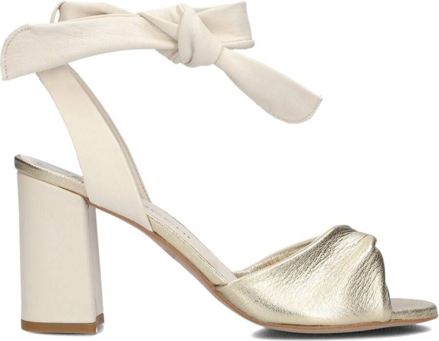 Lina Locchi Witte Leren Sandalen White Dames