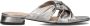 LINA LOCCHI Slippers Dames L1399 Maat: 41 Materiaal: Leer Kleur: Zilver - Thumbnail 1