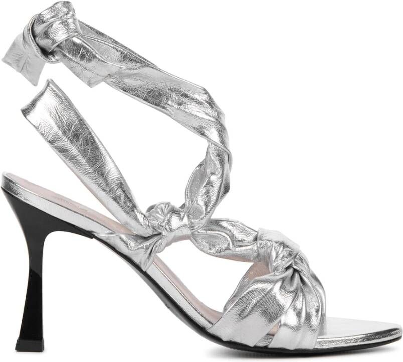 Lina Locchi Zilveren Sandalen Gray Dames