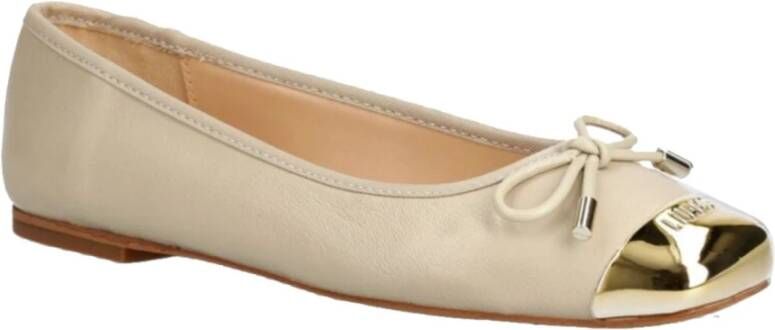 Liu Jo Ballerina's met gouden punt en elegante details Beige Dames