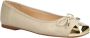 Liu Jo Ballerina's met gouden punt en elegante details Beige Dames - Thumbnail 1