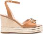 Liu Jo Beige Leren Sleehak Sandalen Beige Dames - Thumbnail 2