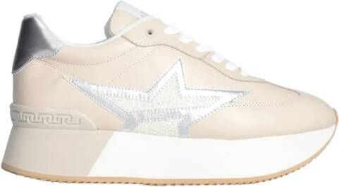 Liu Jo Beige Sneakers Elegant Stijl Beige Dames