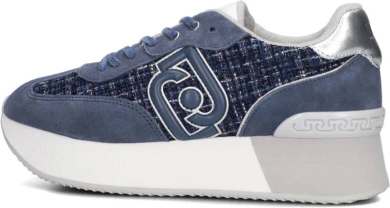 Liu Jo Blauwe Suède Lage Sneakers Dreamy Blue Dames