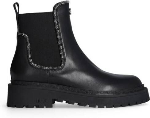 Liu Jo Chelsea Boots met Strasssteentjes Black Dames