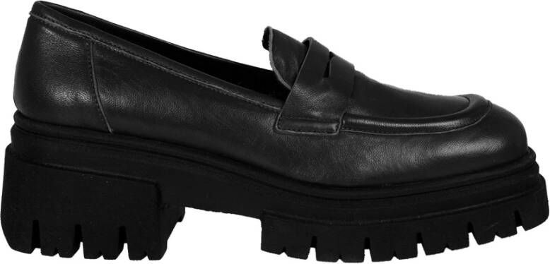 Liu Jo Comfortabele Instaploafers met Plateauzool Black Dames