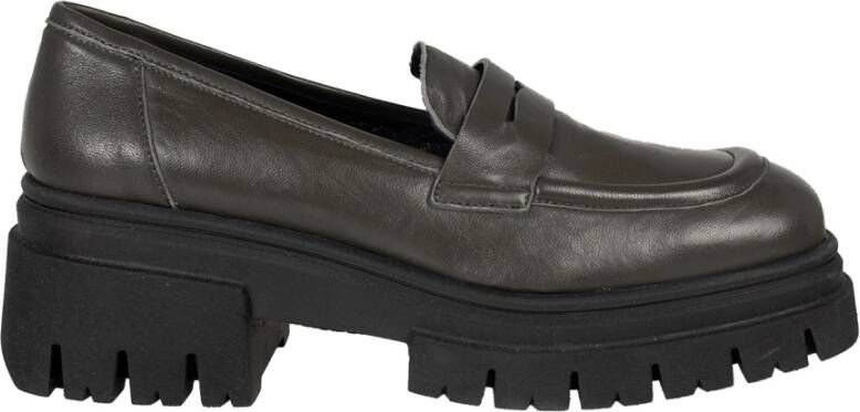 Liu Jo Comfortabele Instaploafers Stijlvol Platform Green Dames