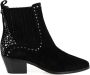 Liu Jo Cowboy Enkellaarzen met Slip-In Hak en Strass Decoratie Black Dames - Thumbnail 2