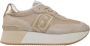 Liu Jo Sportieve Suède Sneakers met Mesh Details Beige Dames - Thumbnail 3