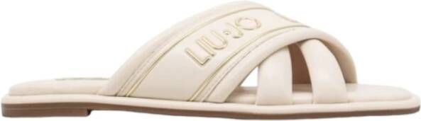 Liu Jo Dames Synthetische Slippers Stijl Sa4069Ex014 White Dames