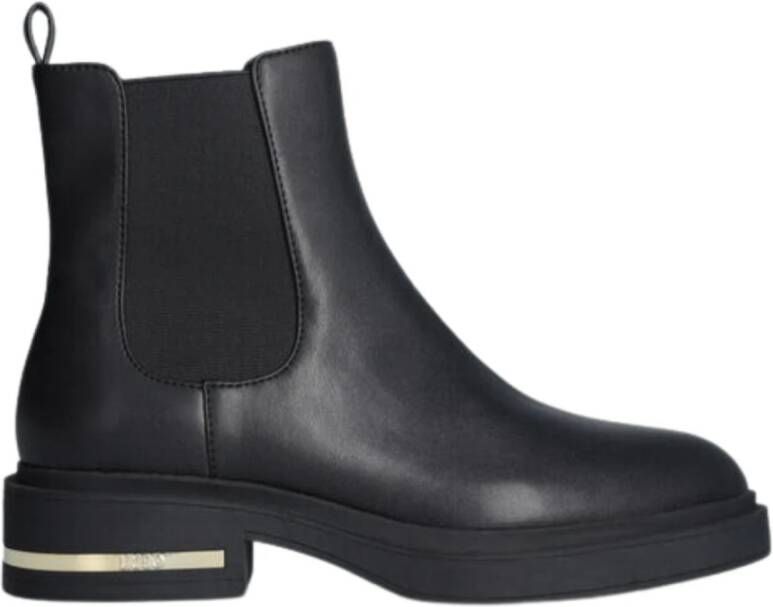 Liu Jo Dameslaars met Metallic Logo Inzetstuk Black Dames