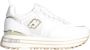 Liu Jo Witte Sneakers Elegant Ontwerp Metalen Details White Dames - Thumbnail 2