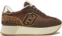 Liu Jo Dromerige Sneakers Bruin Plateau Veters Brown Dames - Thumbnail 1