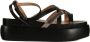 Liu Jo Flat Sandals Black Dames - Thumbnail 1