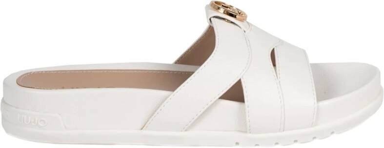 Liu Jo Instap Sandalen Stijlvol Comfortabel Elegant White Dames