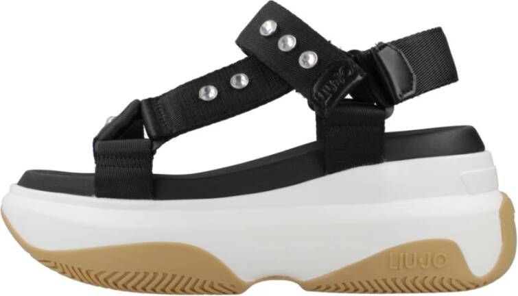 Liu Jo June Sandal Platte Sandalen Black Dames