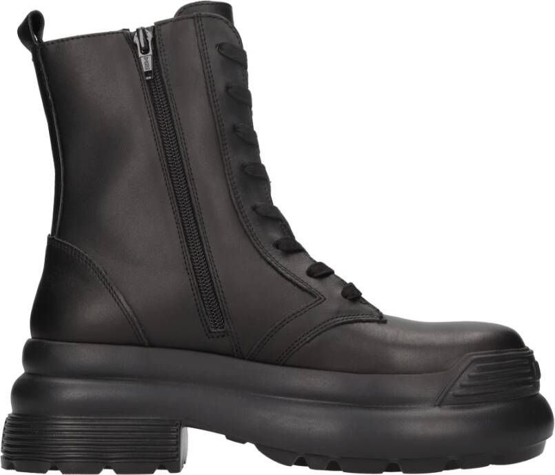 Liu Jo Leren Veterschoenen Black Dames