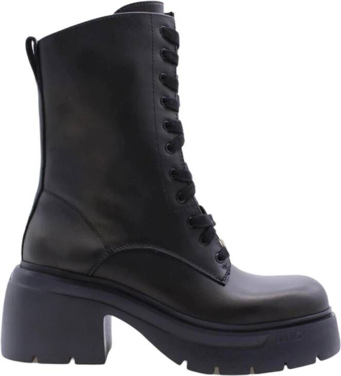 Liu Jo Lace-up Boots Zwart Dames