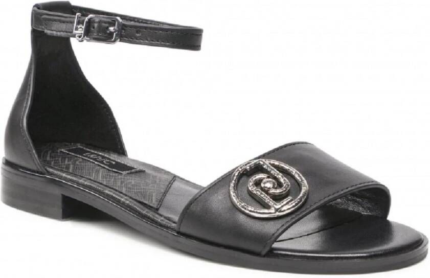 Liu Jo Platte Sandalen Black Dames