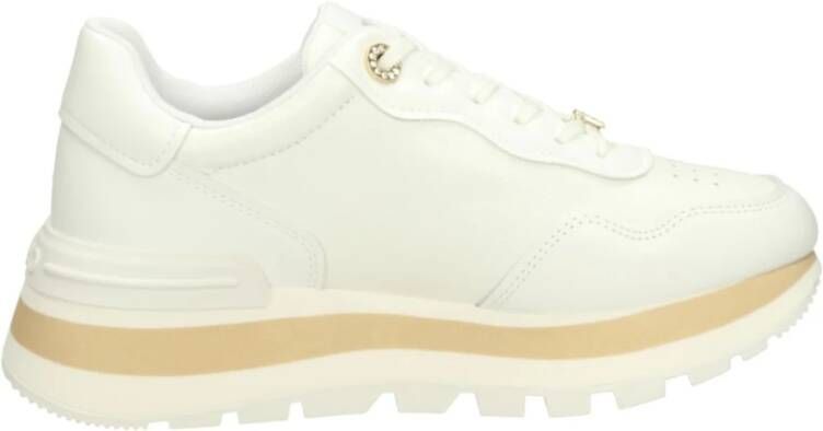 Liu Jo Witte Sport Sneakers Logo Zijkant White Dames