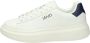 Liu Jo Witte leren vetersneakers met rubberen zool White Heren - Thumbnail 1