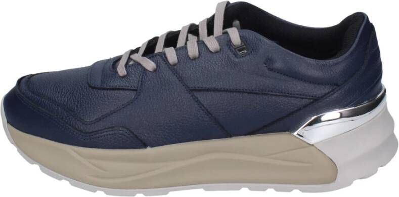 Liu Jo Leren Heren Sneakers Blue Heren