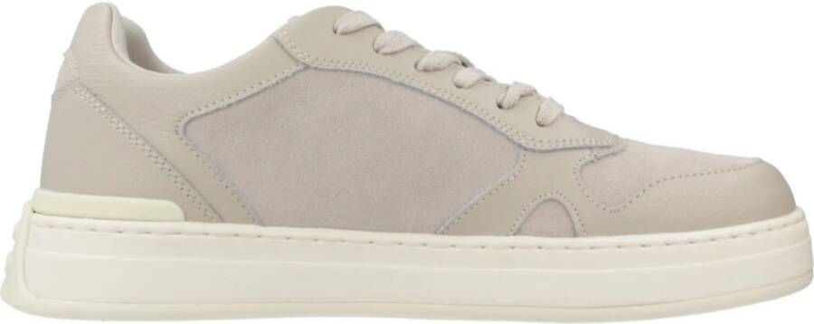 Liu Jo Leren Sneakers Beige Heren