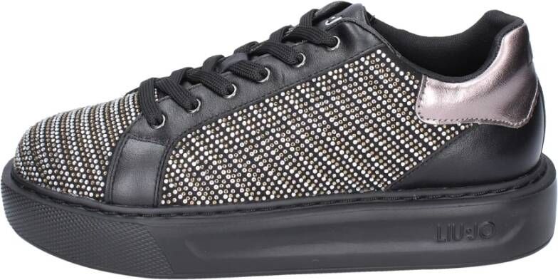 Liu Jo Leren Sneakers voor Vrouwen Black Dames