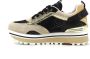 Liu Jo Maxi Wonder 72 Sneaker Zwart Goud Beige Multicolor Dames - Thumbnail 1