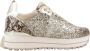 Liu Jo Maxi Wonder 01 leren sneakers beige glitter - Thumbnail 3